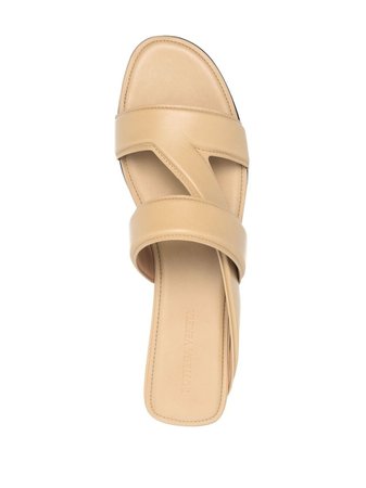 Bottega Veneta crossover strap slip-on sandals