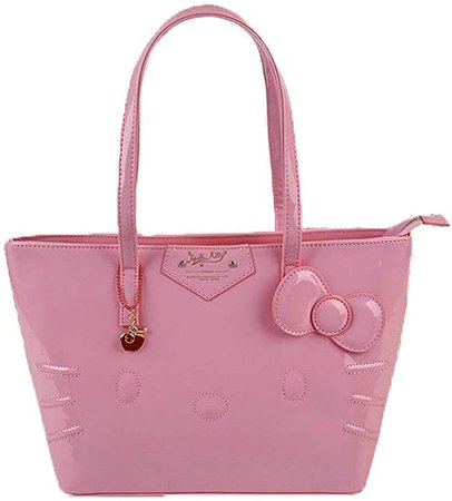 Amazon.com: New Hello Kitty Bow Sweet Shoulder Bag Tote Bag Purse LB-43181P: Shoes