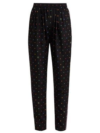 Christine print silk trousers | Stella McCartney | MATCHESFASHION.COM US