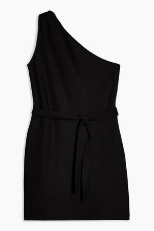 Black One Shoulder Mini Dress | Topshop