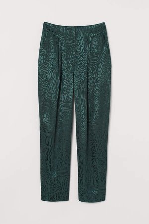 High Waist Pants - Green