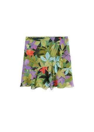 MANGO Floral print skirt