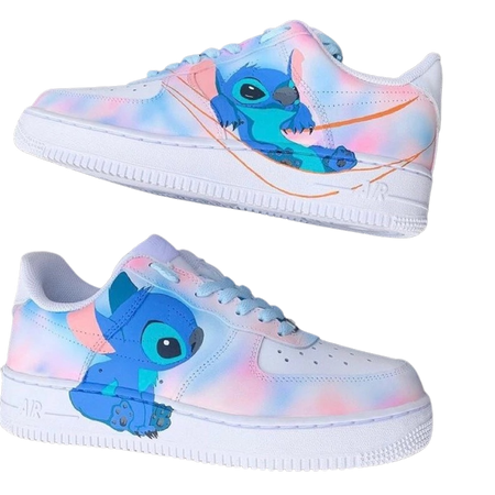 WowCustomSneakers Lilo & Stitch sneakers shoes pink blue