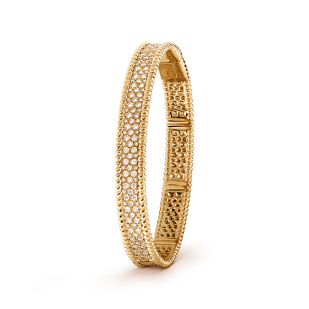 Perlée diamonds bracelet, 3 rows, medium model