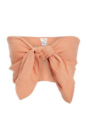 Exclusive Micky Knot-Detailed Bandeau Top By Posse | Moda Operandi