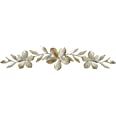 Amazon.com: Stratton Home Decor S07705 Flower Over The Door Wall Decor, 38.00 W x 0.75 D x 8.00 H, Champagne : Home & Kitchen