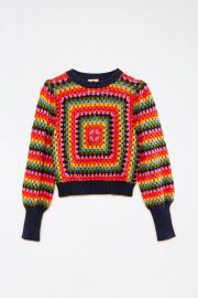 crochet rainbow top