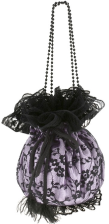 purple goth purse