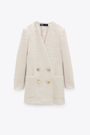 TEXTURED DOUBLE BREASTED FROCK COAT | ZARA United States