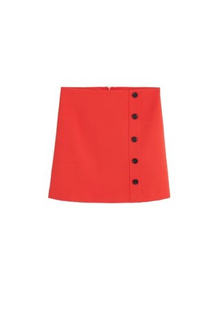 MANGO Button detail miniskirt