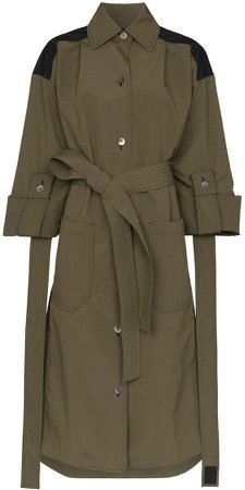 tie-waist maxi coat