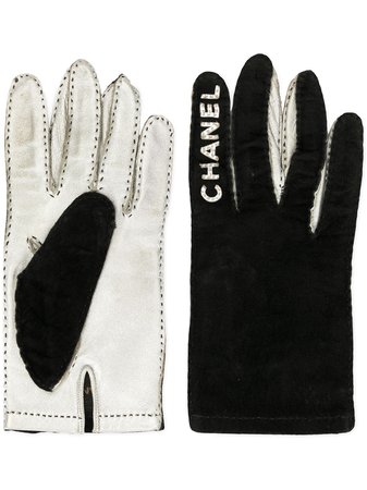 Chanel Pre-Owned 1994-1995 Logos Gloves - Farfetch