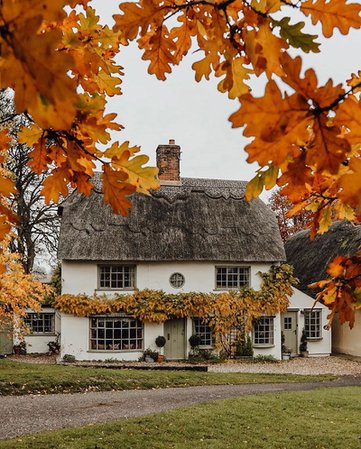 english country cottage in autumn - Google Search