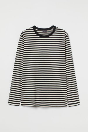 Striped Shirt - Black/white - Men | H&M US
