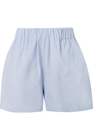 Tibi | Chambray shorts | NET-A-PORTER.COM