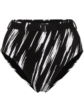 Les Girls Les Boys High-Waist Belted Bikini Bottoms GS20M005BLW Black | Farfetch