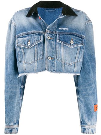 Blue Heron Preston Vintage Wash Denim Jacket | Farfetch.com
