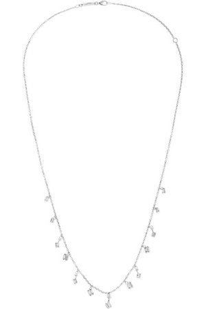 Suzanne Kalan | 18-karat white gold diamond necklace | NET-A-PORTER.COM