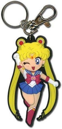 Amazon.com: Great Eastern Entertainment Sailormoon SD Sailor Moon PVC Keychain,Multi-colored,2": Toys & Games