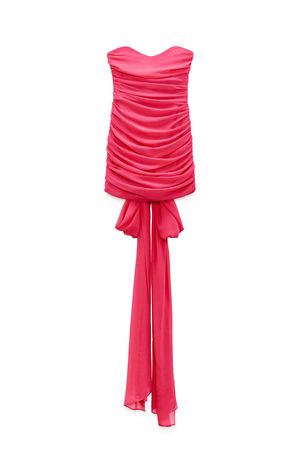 BARBIE™ MATTEL DRAPED DRESS - Pink | ZARA United States