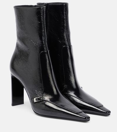 Aston 95 Leather Ankle Boots in Black - Saint Laurent | Mytheresa