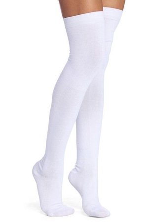 white stockings socks knee high