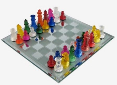 colorful chessboard