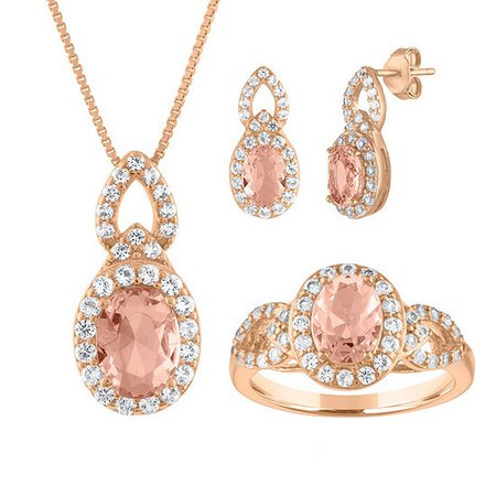 pink jewelry set - Google Search