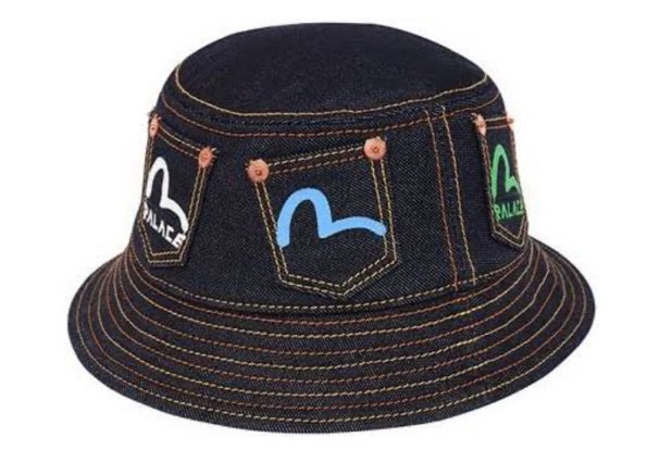 palace evisu bucket hat