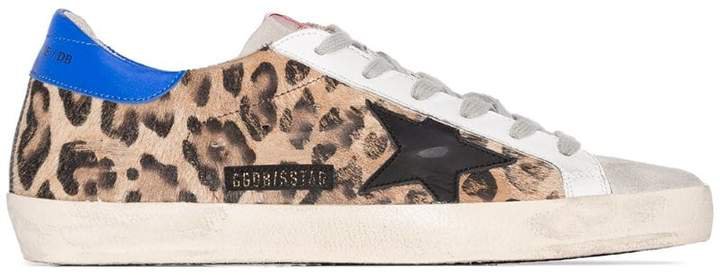Superstar snow leopard print sneakers