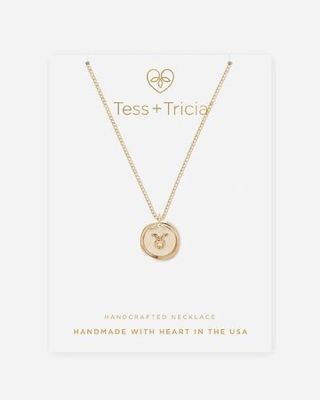 Tess + Tricia Taurus Zodiac Necklace
