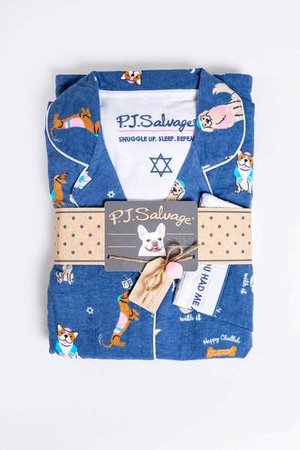 Oy to the World Hanukkah Pajamas Set by P.J. Salvage - Women | ModernTribe - Stylish Judaica for Cool Jews