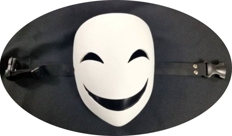 Halloween scary smiling mask