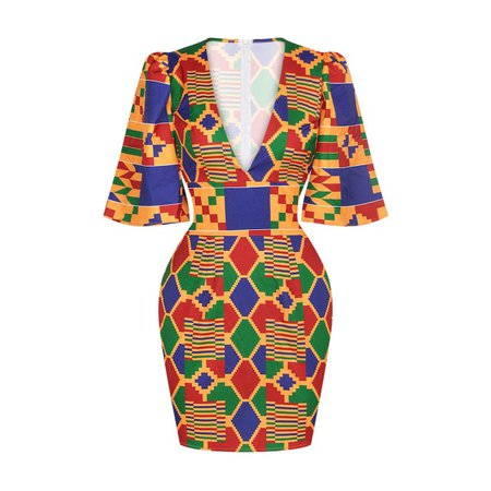 African Dresses for Women 2021 New Fashion Summer V neck African Short Sleeve Printing Dress African Women Clothes|Africa Clothing| - AliExpress