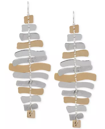 Robert Lee Morris Soho Two-Tone Sculptural Chandelier Earrings & Reviews - Earrings - Jewelry & Watches - Macy's