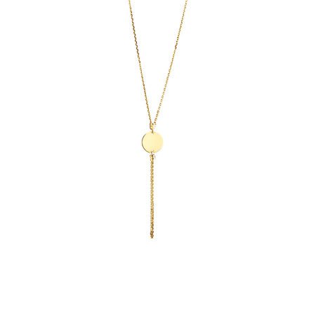 Tassle Drop Necklace in 10ct Yellow Gold l Micheal Hill