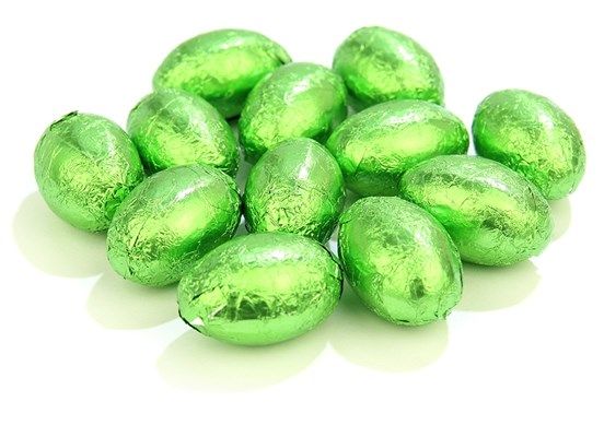 Green mini Easter eggs - Chocolate Trading Co