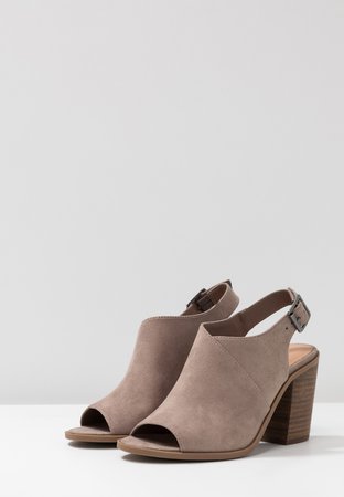 Madden girl taupe open toe heeled sandals