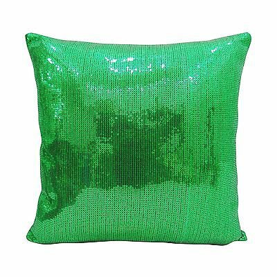 Yuga Metallic Green Sequin Cushion Cover Sparkle Pillow Wedding Decor Lounge | eBay