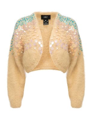 EMBELLISHED CROPPED MOHAIR CARDIGAN | CULT MIA | Lalo