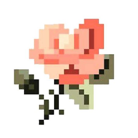 8-Bit Pixel Pastel Pink Flower