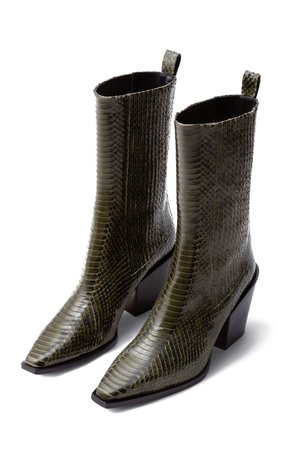 Ari Embossed Leather Boots by Aeyde | Moda Operandi