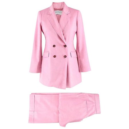 Gabriela Hearst Pink Trousers Suit UK 10, IT 42 For Sale at 1stdibs