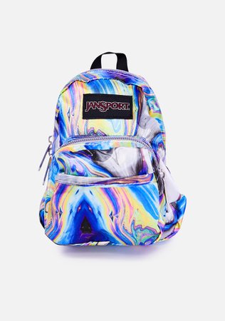 JanSport Oil Swirl Quarter Pint Mini Backpack | Dolls Kill
