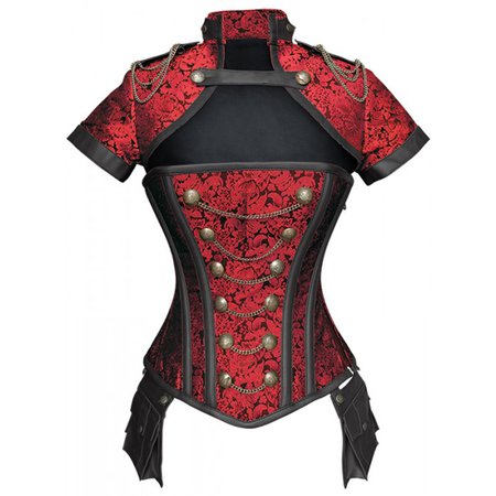 Corselet Corset Steampunk Gothic Cut Out Bustier Vintage Black Red Floral Top For Women Short Sleeve Costume Clothing - Buy Body Shaper,Waist Training Party Corset,Gothic Corset Product on Alibaba.com