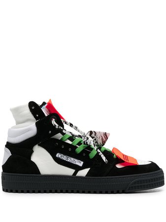 Off-White 3.0 Off-Court high-top sneakers black & white OMIA065S21LEA0021035 - Farfetch