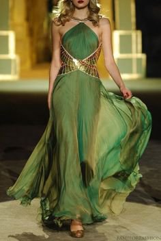 gowns green