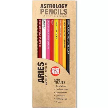Aries Astrology Pencils | Google Shopping