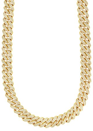 Gold Plated Mens Chain Iced Out Miami Cuban Link – FrostNYC