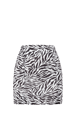 zebra print skirt